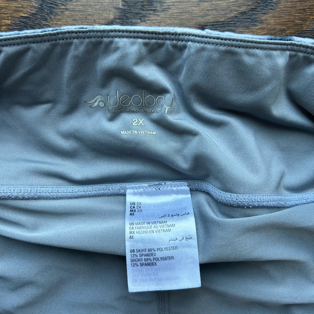 Ideology Women’s Skort - Size 2X - White Gray print - Picture 3 of 3